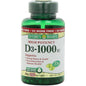 Nature's Bounty Vitamin D3, 25 Mcg (1000 IU), 250 Rapid Release Softgels