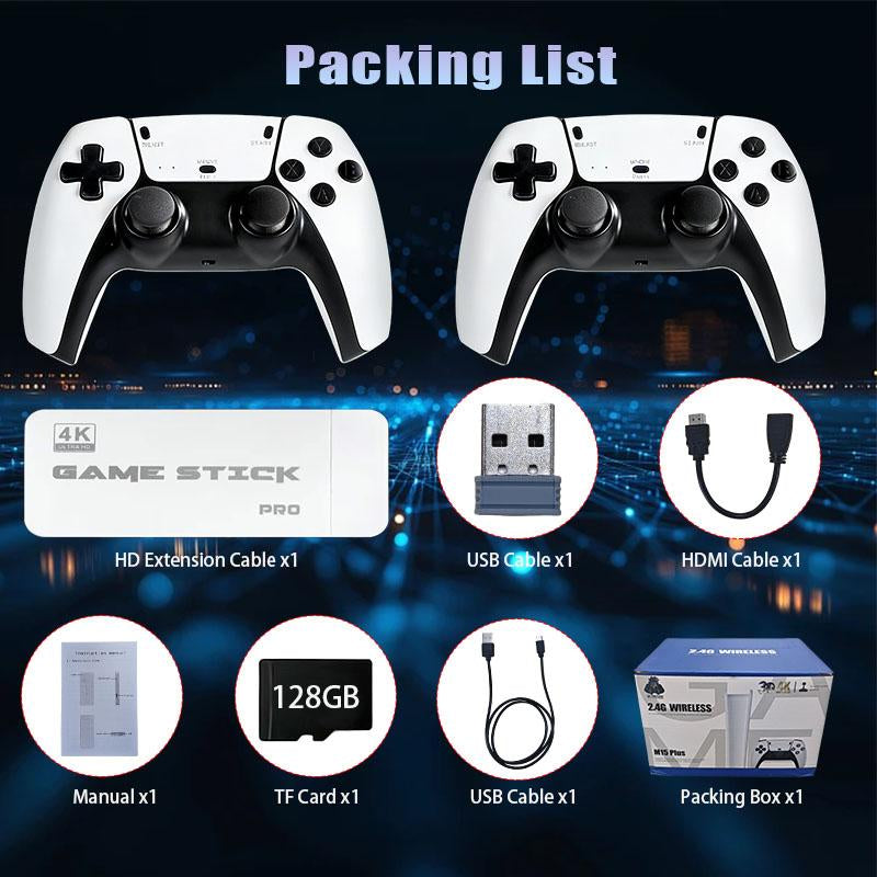 Valentine'S Day Gift 2026 New Upgraded Retro Game Stick - 40,000+ Games 26 Emulators 4K HDMI | Plug & Play Wireless Controller for Tv/Monitor