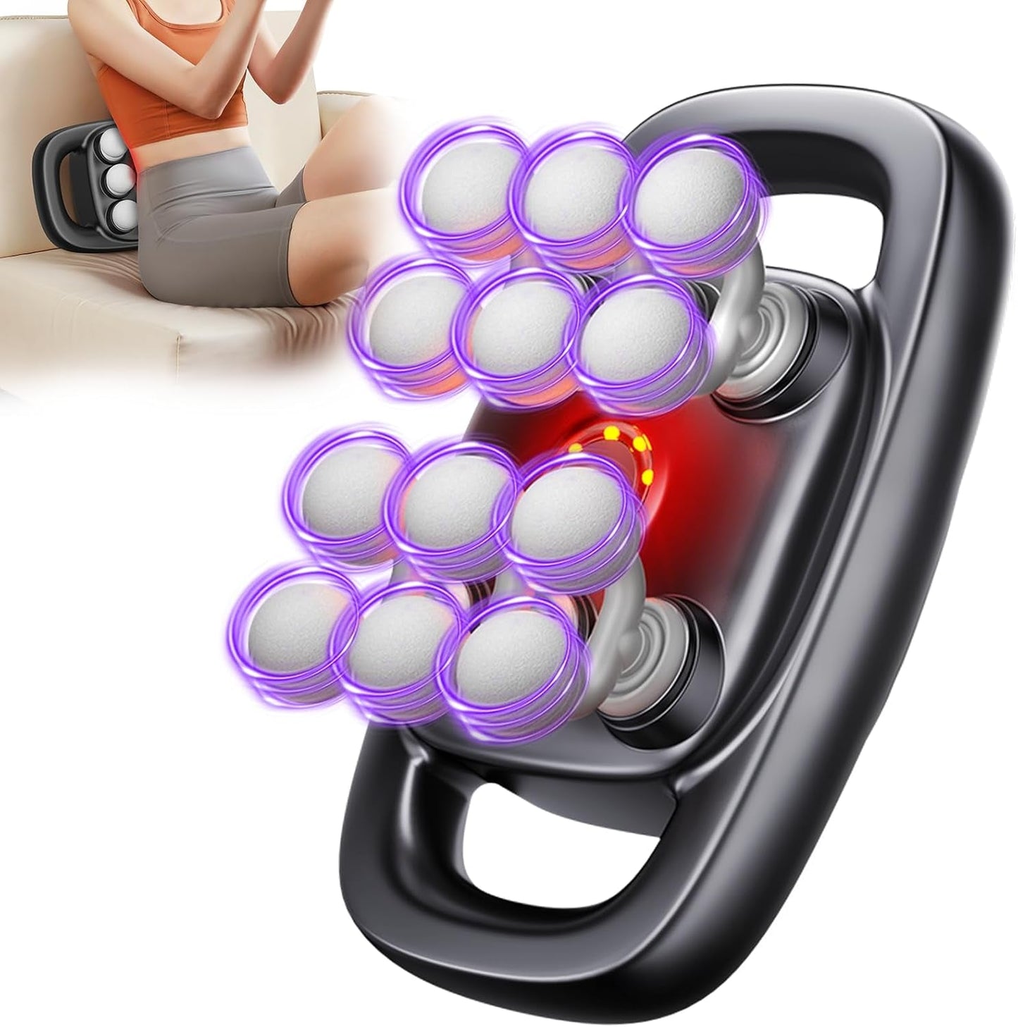 Upgraded 16-Head Massage Gun, Deep Tissue Percussion Massager, Muscle Massage Gun for Back, Shoulders, Legs, Body Muscle Pain Relief, Gifts for Men and Women