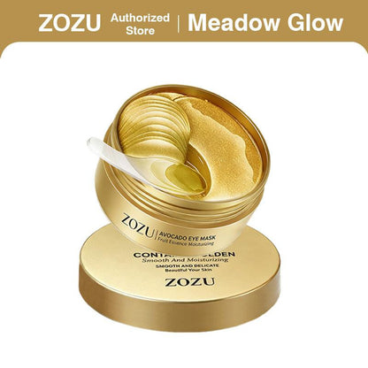 [ZOZU Authorized Store] Avocado & Gold Eye Mask Duo - Alternate Day and Night Use Eye Mask – Reduces Periocular Fine Lines & Eye Bag Care, Fades Dark Circles - Hydrating Moisturizing Skincare Product