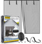 AUGO Heavy Duty Magnetic Screen Door - Self-Sealing Mesh for Ultimate Bug Protection - Ideal for Kids and Pets - 38" x 83" with Innovative Stay Open Feature
