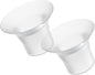 Paruu P10 Hands-Free Breast Pump Wearable, 338Mmhg Strong Suction, Low Noise, 4 Modes & 9 Levels, Electric Breast Pump Portable, Smart Display, 19/21/24/28Mm Insert/Flange, 2 Pack (White)