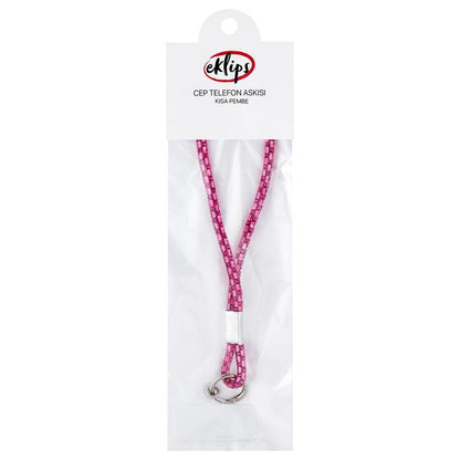 Eklips Pink Short Phone Strap for Secure Grip 1 Count