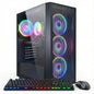 Stgaubron Gaming PC Desktop Computer, Intel Core I7 up to 3.9Ghz, Radeon RX 580 8G, 32GB RAM, 512GB SSD, Wifi 6, BT 5.0, RGB Fan X3, Windows 11 Home, White