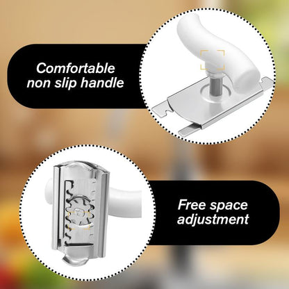 2 Counts Stainless Steel Jar Opener for Easy Opening, Vibrant White & Green Color Combo - Compact Can Opener for Elderly