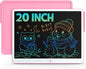 Bravokids 10 Inch LCD Writing Tablet for 3-8 Year Olds - Electronic Drawing Pad and Doodle Board as Educational Birthday Gifts for Girls and Boys (Pink)