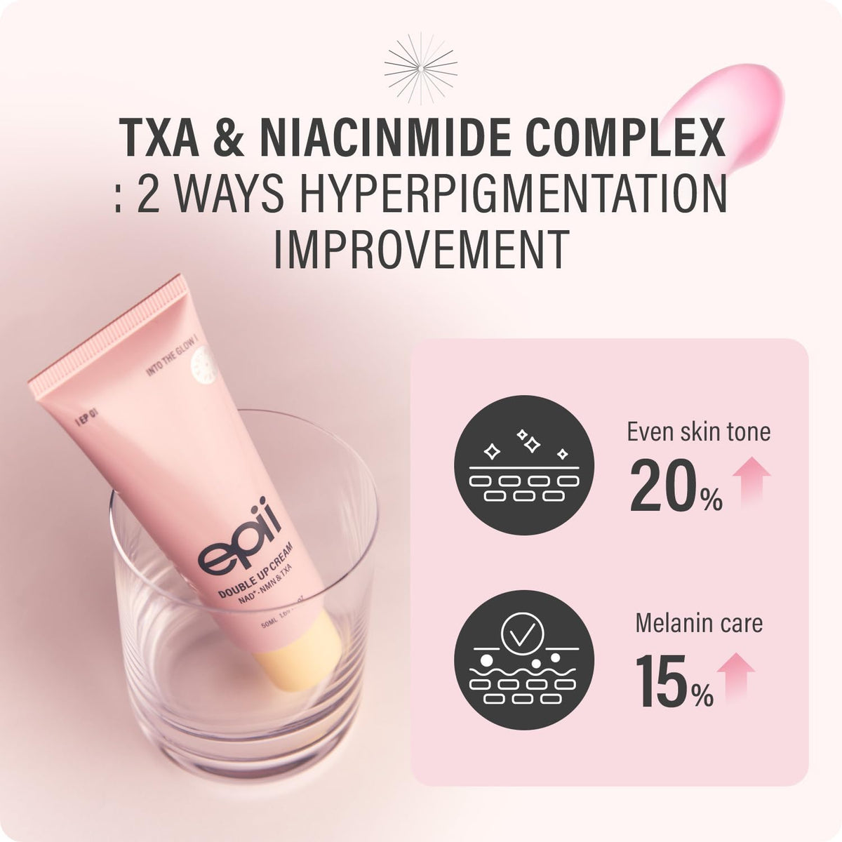 epii Double Up Cream NAD+ NMN & TXA