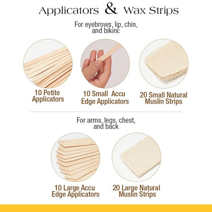 GiGi Professional Waxing Hair Removal Student Starter Kit + Honee Wax, 14 Ounces