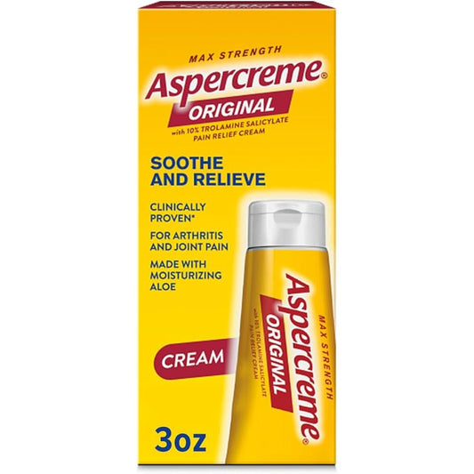 Aspercreme Original Maximum Strength Pain Relief Cream, 3 oz Tube