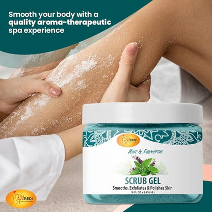 Pedi Scrub Gel 16oz - Mint & Eucalyptus