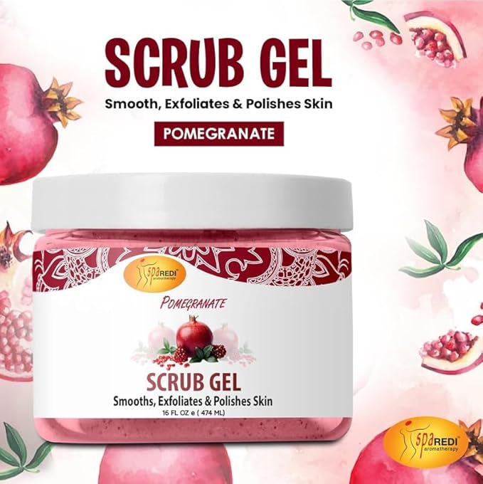 Pedi Scrub Gel 16oz - Pomegranate
