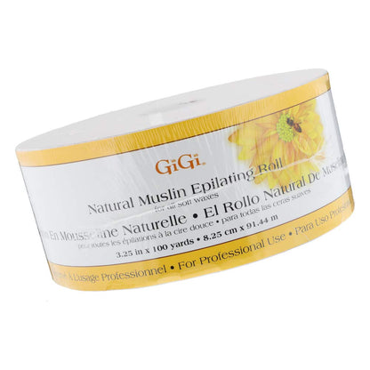 GiGi Natural Muslin Roll, 3.25-inch x 100 yards