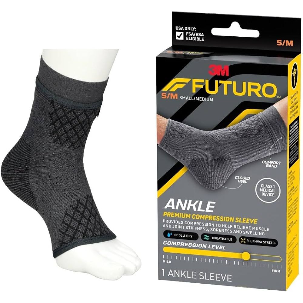 FUTURO Premium Compression Ankle Sleeve  S/M