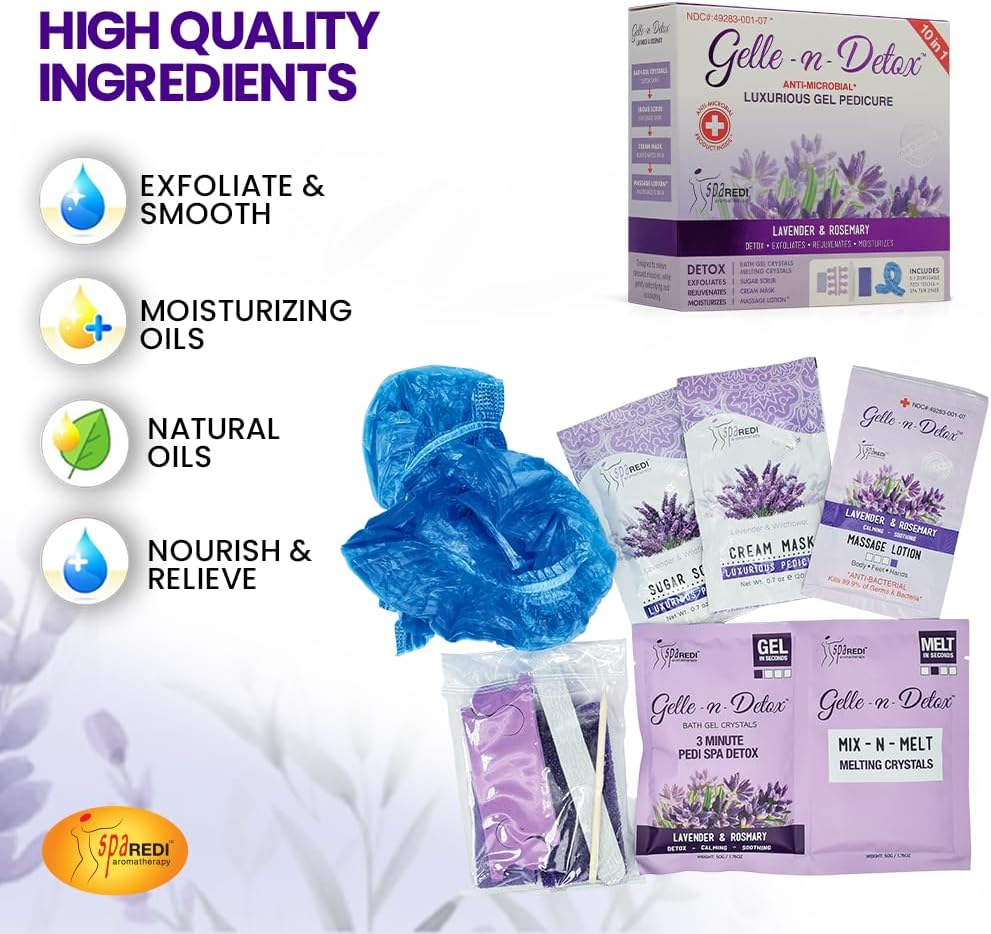 SpaRedi - Gelle-n-Detox Luxurious Gel Pedicure 10in1