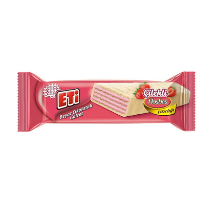 Eti Strawberry White Chocolate Wafer for Sweet Snacking 29g