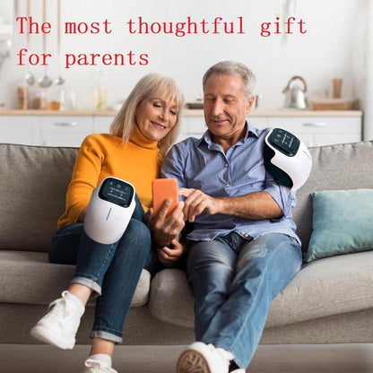 Portable Knee Massager with Built-In Battery, Vibration Hot Compress Intelligent Knee Protector, Shoulder Elbow Knee Multi-Function Massage Tool