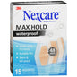 Nexcare Max Hold Waterproof Assorted Bandages - 15ct