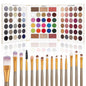 UCANBE Eyeshadow Palette with 15Pcs Brushes Makeup Set, Pigmented 86 Colors Make up Sets Valentine'S Day Gift, Matte Shimmer Glitter Eye Shadow Pallet Highlighter Contour Blush Powder Brush Beauty Kit