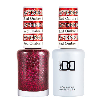 Red Ombre #677 - DND Gel Duo