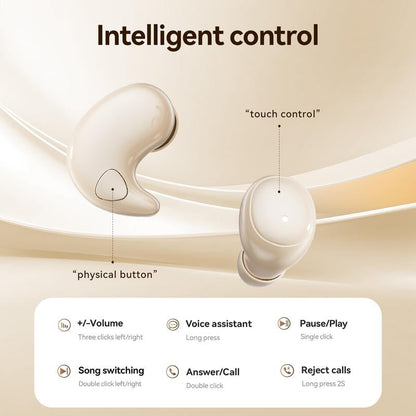CHENRUIDA M126 Mini Invisible Bluetooth Earbuds (Two Pairs) - Comfortable Sleep Earphones with Active Noise Cancellation, Long Battery Life, Suitable for Side Sleepers, Painless for Extended Wear, High-Definition Sound Quality