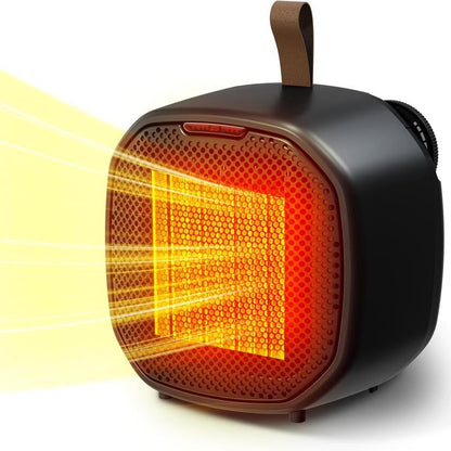 R.W.FLAME 1500W Space Heater, Fast Heating & Energy Saving Portable Electric Heater with Remote, 5 Modes Adjustable Thermostat 24H Timer, Safe Quiet for Bedroom Office Home Use
