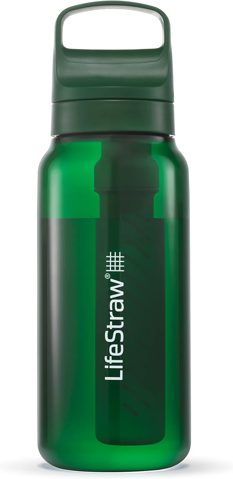 Lifestraw Go Series – Bpa-Free Water Filter Bottle for Travel and Everyday Use, Removes Bacteria, Parasites and Microplastics, Improves Taste, 22 Ounce, Nordic Noir