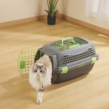 M-Pets Eco Giro Pet Carrier for Cats and Dogs Small Grey
