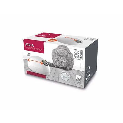M-Pets Atria Interactive Cat Toy White for Active Play