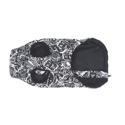 M-Pets Urbanstyle Winter Dog Jacket Black & White XXSmall