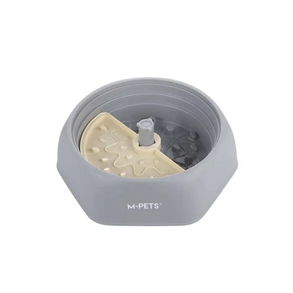 M-Pets Level Up Adjustable Slow Feeder Dog Bowl Medium