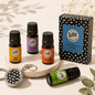 100% Pure Therapeutic Grade Essential Oil - with Bracelet Diffuser (4 Pack)