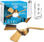 Bell+Howell Socket Breeze Modern Ceiling Fans with LED Lights, 10" LED E26/E27 Screw Base Mini Light Socket Fan with Cord for Bedroom, Living Room, Kitchen, Balcony