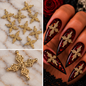 Queen - Nail Charms 10pc - #380 Gold Plus Crosses