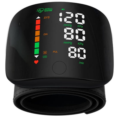 Ziqing Wrist Blood Pressure Monitor Led Display, Touch Screen Wrist Blood Pressure Cuff 99X2 Reading Memory Wrist Bp Monitor with Carrying Case Health Monitoring