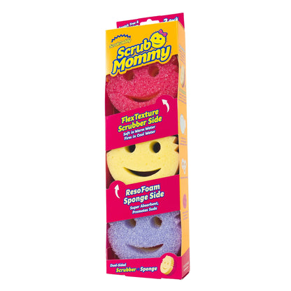 Scrub Mommy Non-Scratch Cleaning Sponges, 3 Count
