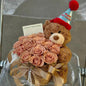Valentine’S Day Teddy Bear with Eternal Rose Bouquet, Preserved Flower Plush Bear, Romantic Birthday Gift for Her Gift Sets