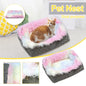 EWASWON Dog Bed for Small Dogs, Cozy Calming Pet Bed for Dogs Cats, Anti-Anxiety, Non-Slip and Machine Washable, Perfect for Home, Indoor/Outdoor Use