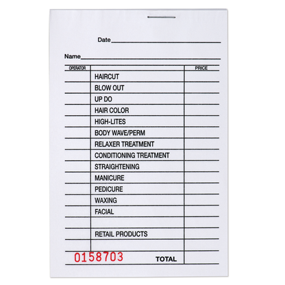 DL - Salon Check Pads (12 Pads)