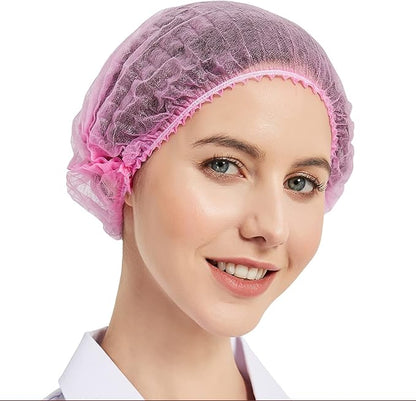 *Disposable Non-Woven Hairnets, Bouffant caps - 100pc