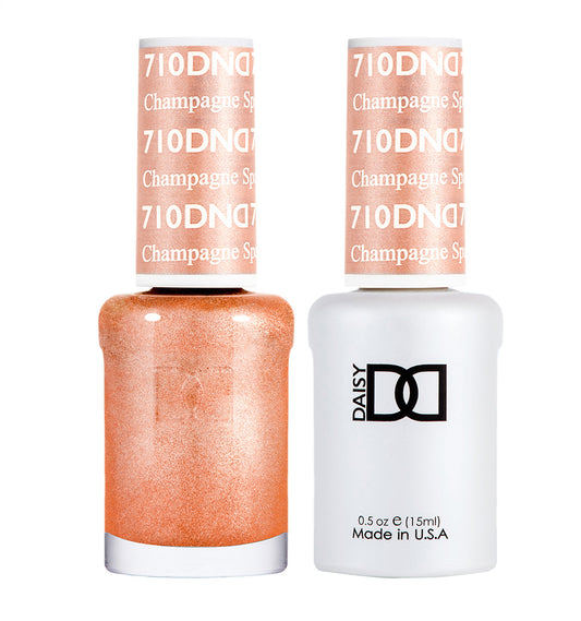 Champagne Sparkles #710 - DND Gel Duo