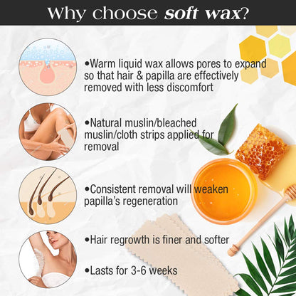 All Purpose Honee Hair Removal Soft Wax for All Skin and Hair Types, 14 oz