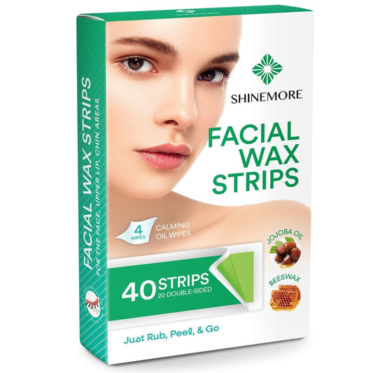 Facial Wax Strips for Hair Removal - 40 Strips