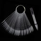 Polish Display Fan - Clear Stiletto 50pc