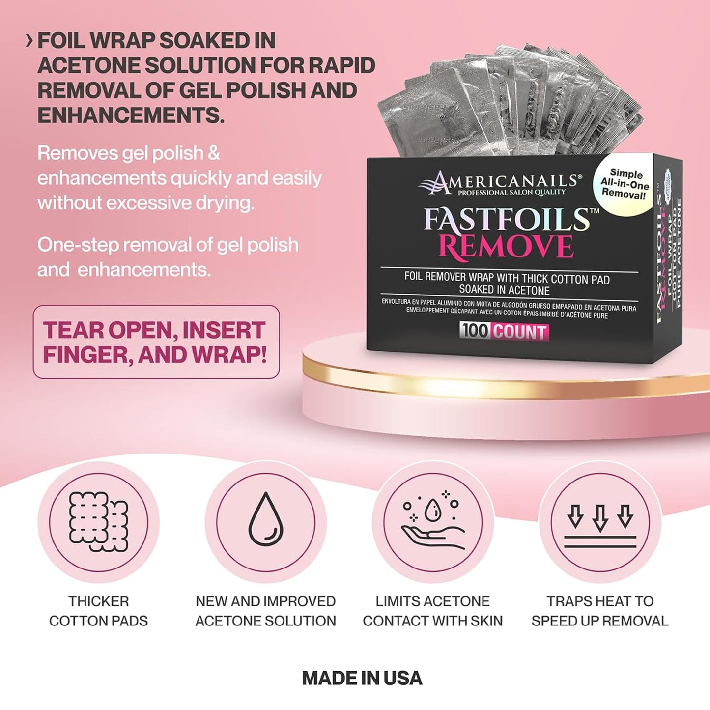 Fast Foil Remover - 100ct