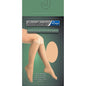 Loving Comfort Sheer Fashion Knee High Compression Stockings, 15-20 mmHg, Closed Toe, Beige - Small