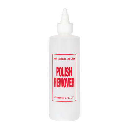 Empty Polish Remover Imprinted Bottle - 8oz
