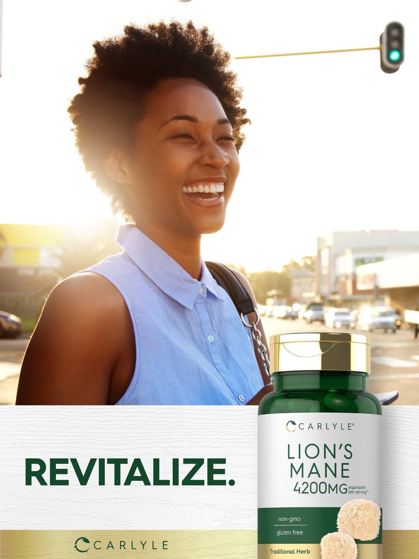 Lions Mane Supplement Capsules | 4200Mg | 60 Count | Vegetarian, Non-Gmo & Gluten Free | by Carlyle