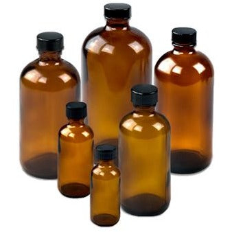 Empty Amber Bottles