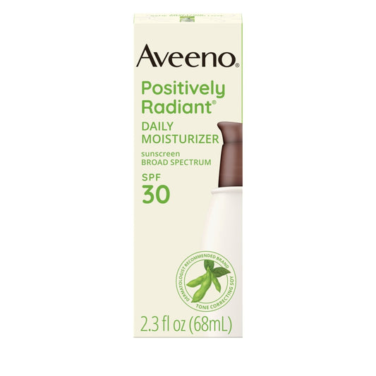 Aveeno Positively Radiant Broad Spectrum Spf 30  Daily Moisturizer 2.3 Fl Oz