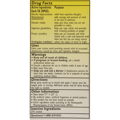 Bach Flower Remedies Rescue Sleep 0.25 oz